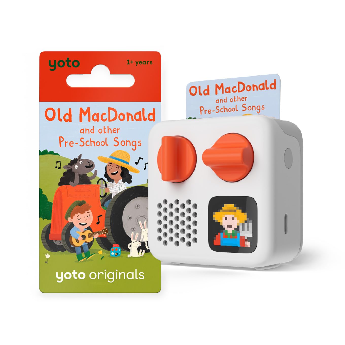 Yoto Mini (2024 Release) + Old MacDonald Bundle - Kids Screen Free Bluetooth Audio Player, All-in-1 Travel Unit for Stories Music Podcast Radio White Noise Ok-to-Wake Alarm Clock-image-17