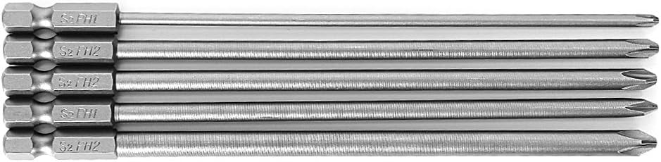 5 Pcs 1/4'' 150mm Long for for Head PH1 PH2 Electric Screwdriv