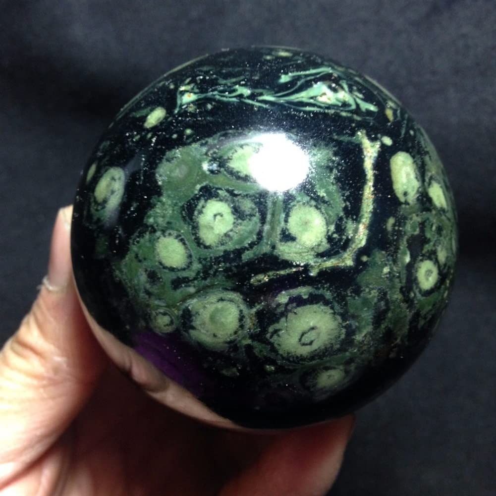 Cristallo Sfera di Pietra di Cristallo con Occhio di Pavone Naturale Collezioni di casa (Size : 9cm)