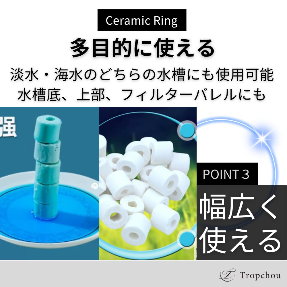 30Lろ材水質浄化抜群濾過フィルター自社製高品質セラミックリング送料込み Amazon.co.jp: AIネット セラミックリングろ材 淡水・海水用 3.8L