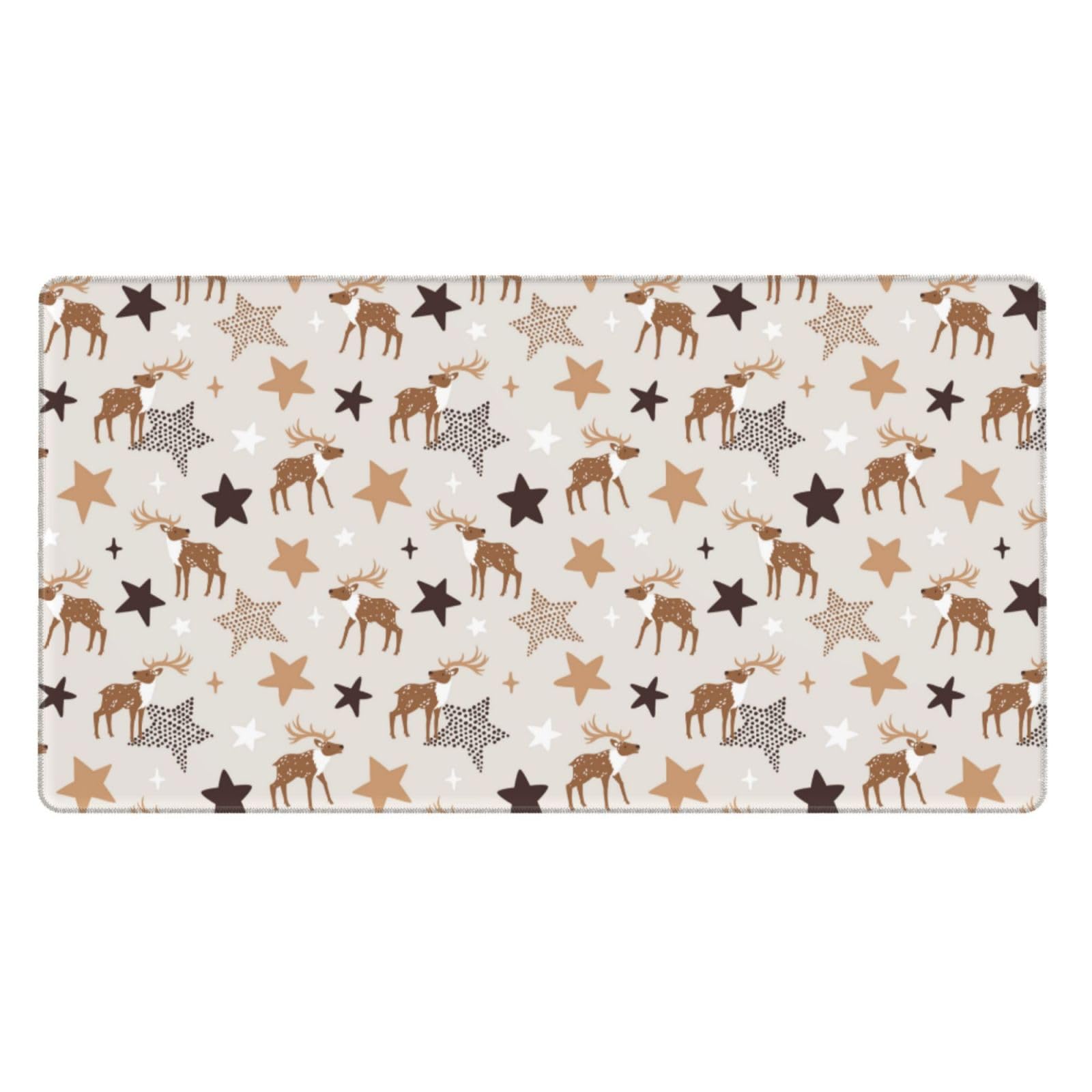 Alfombrilla de ratón grande con base antideslizante y diseño de estrellas para mesa 8