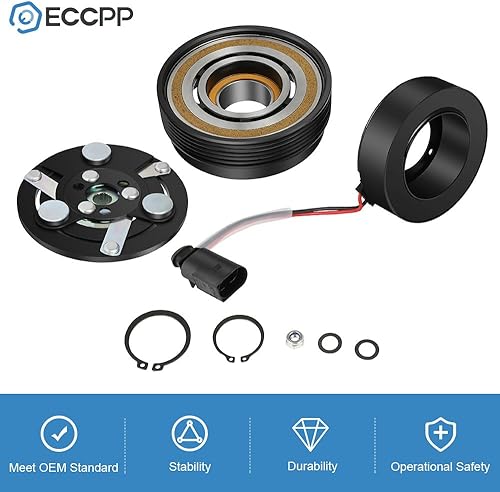 Vista 102 de ECCPP Embrague del compresor de la CA 2003-2008 para el embrague de la CA de Toyota Matrix Corolla 1.8L