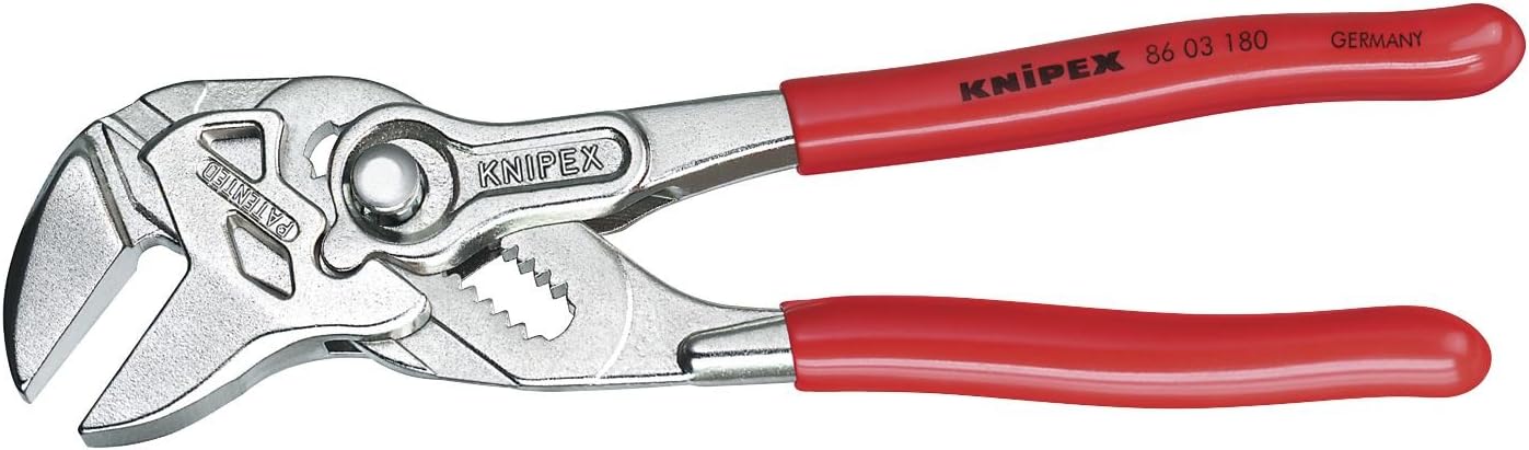 86 03 250 | Pliers Wrench pliers and a wrench in a single tool chrome plated plastic coated 250 mm