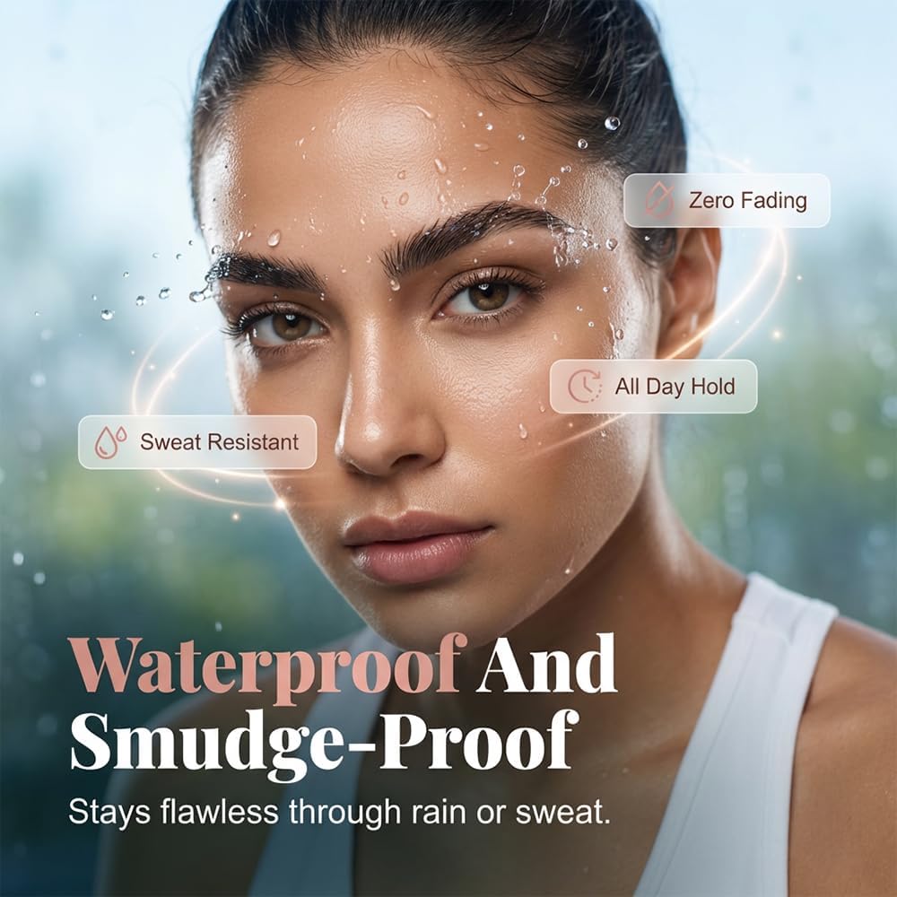 Microblading Eyebrow Pen with 4-Point Tip, Waterproof Natural Brow Makeup