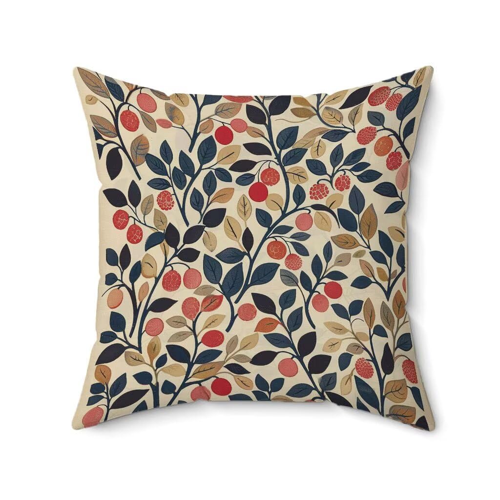 Poduszka outdoorowa 60 x 60 cm, zestaw 4 kremowych poszewek na poduszki, Hoja, wodoodporna, len, na sofę, HD, dwustronny nadruk, poduszka dekoracyjna do użytku na zewnątrz, do ogrodu, na taras