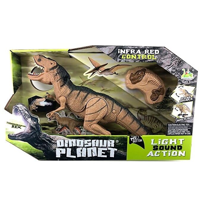 Sesli Işıklı Kumandalı Buharlı Dinozor T-Rex