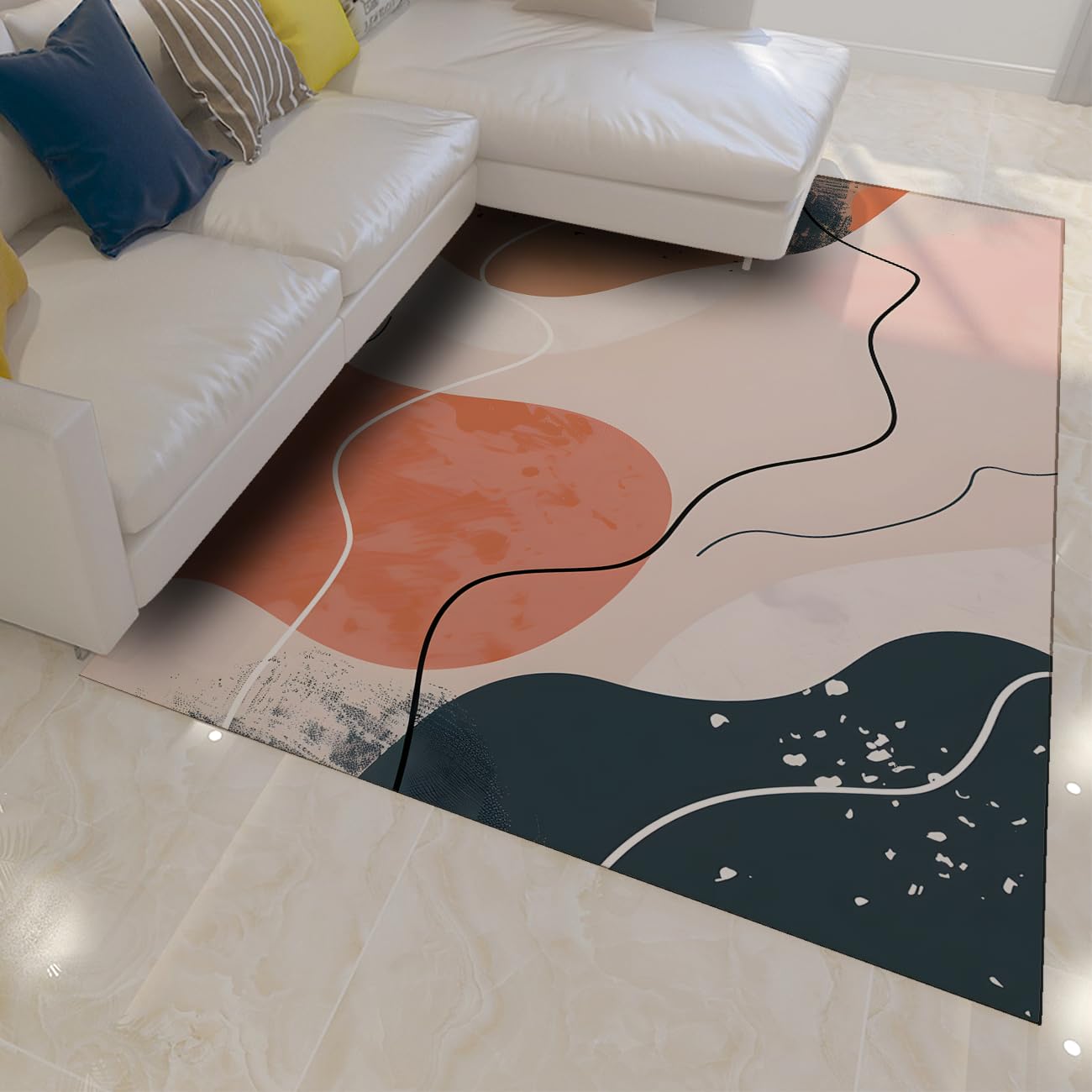 Boho 130 x 200 cm dywaniki łazienkowe antypoślizgowe nadające się do prania linia sztuka dywan do przedpokoju 130 x 20 cm dywanik kuchenny miękki antypoślizgowy przedpokój pralnia sypialnia odporny na