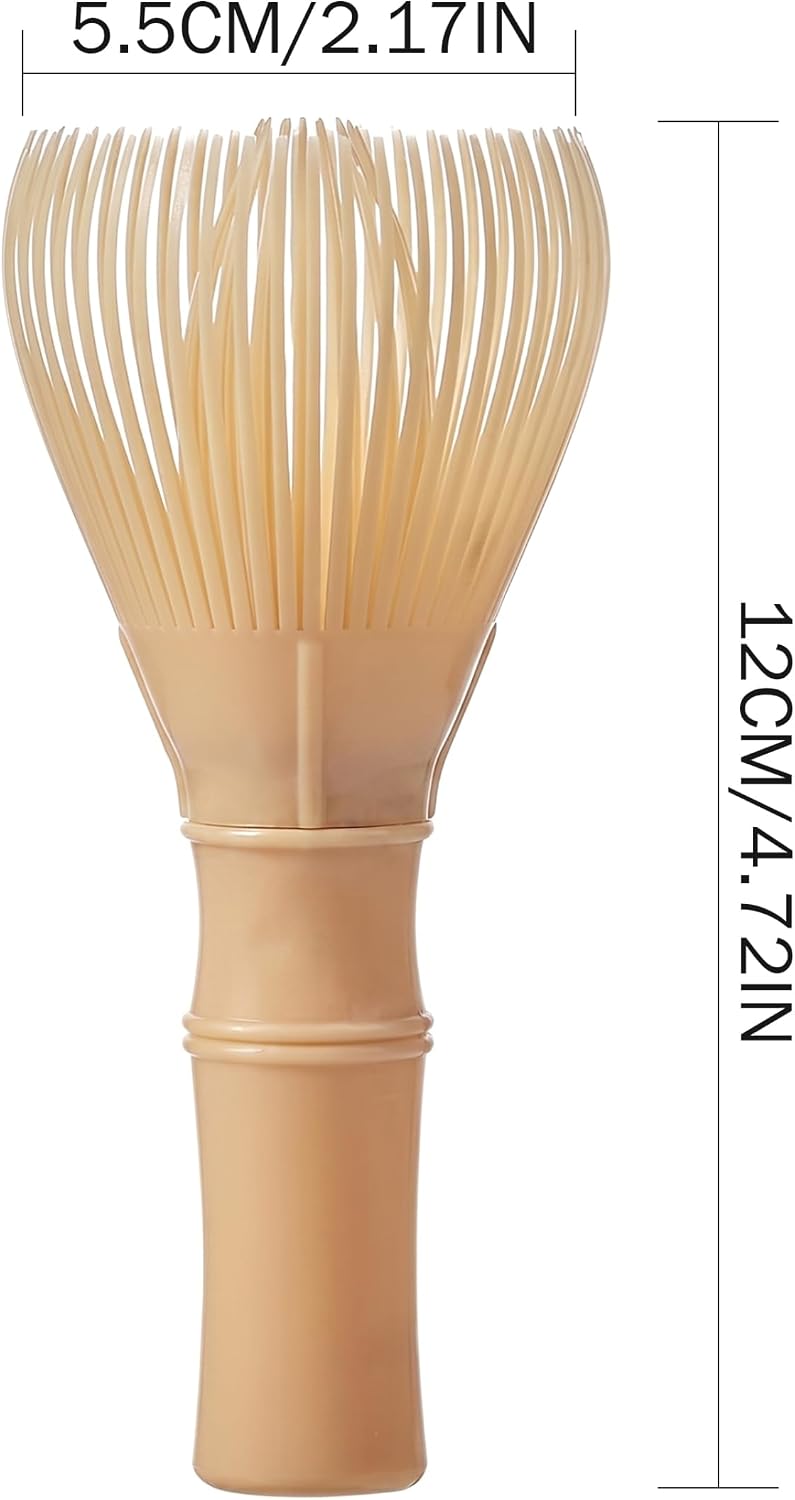 Matcha Tools, Resin Tea Whisk Matcha Wisk with Easy Grip Handle for Home Office Tea Room, 4.7 Inch image 2