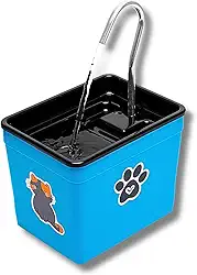 Bebedouro para Gatos 1,8L Automático – Fonte Silenciosa Bivolt, Estimula Hidratação, Evita Problemas Renais, Ideal para Pets (Azul-Celeste)