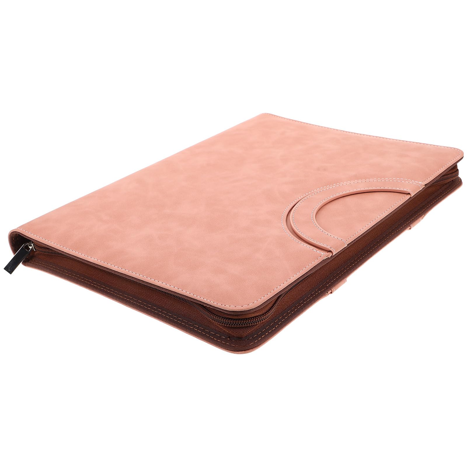 POPETPOP Portadocumenti A4 Borsa Portadocumenti in Pu con Cerniera Sicura, Organizer Multifunzionale Rosa per Famiglia e Studenti per Utilizzo Quotidiano e Viaggi