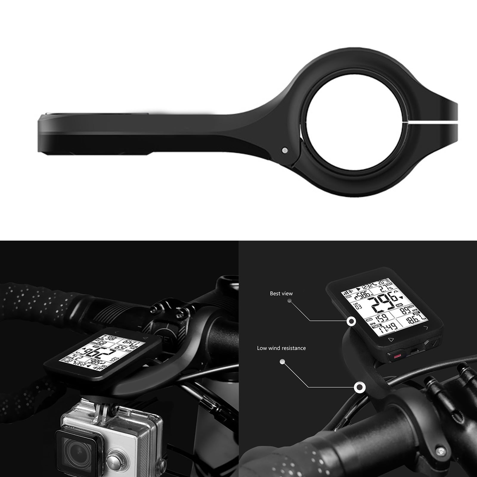 KAIXINXIN Bicycles Computer Mount Stand Extension Mount Bracket for Cycling Bikes Stem Extension Holder Front Bicycles Mount