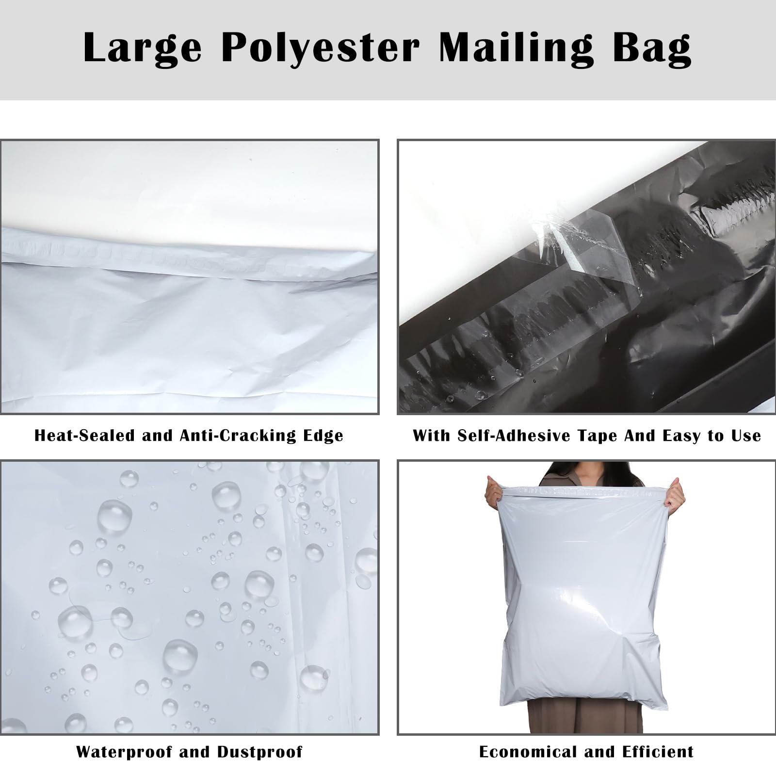 5PCS Bolsas para Envíos 80x60cm Sobres para Envios Sobres de Correo Nuevo Material Bolsa Sobres de Plástico Opacos Blancos Bolsas Envio Vinted para Chaqueta Manta Pequeña Embalaje Caja de Zapatos