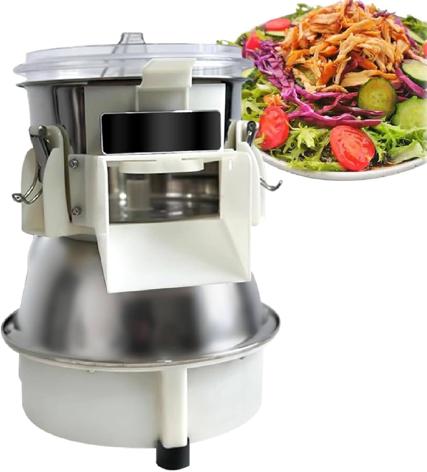Nuxyyds Electric Chicken Shredder, Chicken Breast Grinder Automatic Meat Cutter Tool 240lb/h, 10 Second Grinding, Food Processor for Restaurants, Catering and Meal Prep, Cooked Meat Only