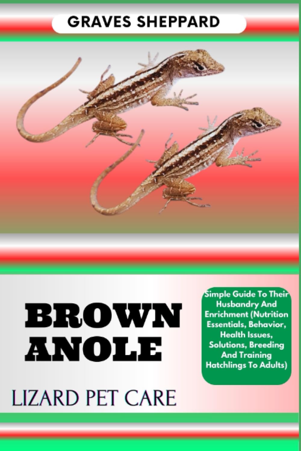 BROWN ANOLE LIZARD PET CARE: Simple Guide To Their Husbandry And Enrichment (Nutrition Essentials, Behavior, Health Issues, Solutions, Breeding And Training Hatchlings To Adults)