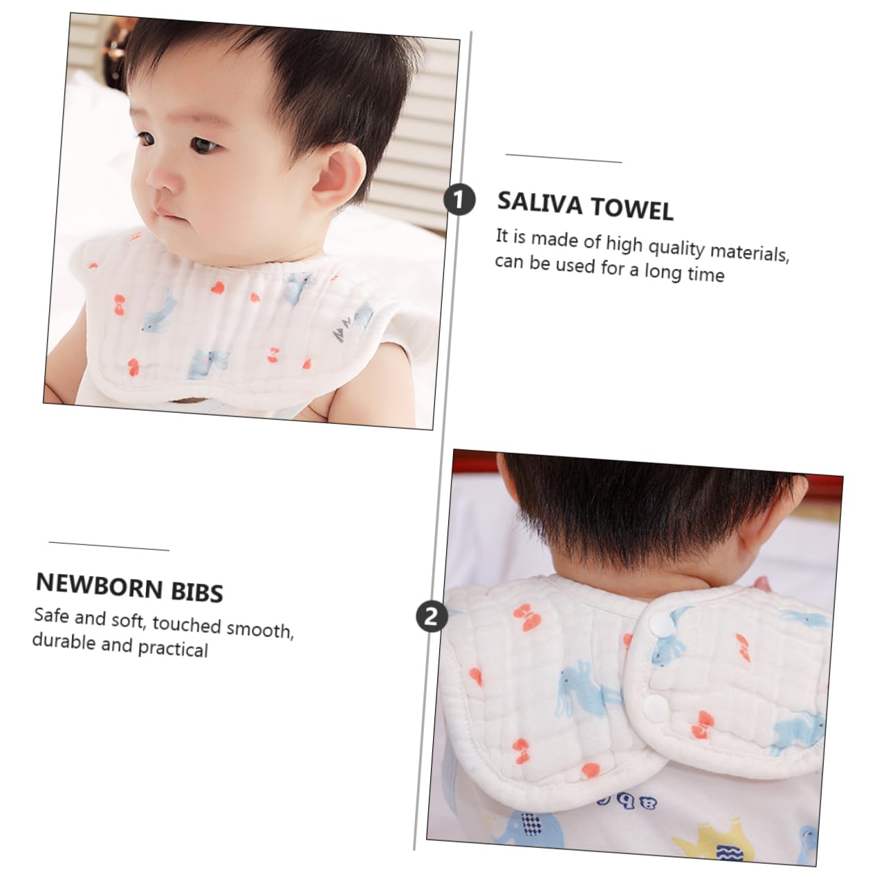 Toyvian 12 Pièces Bavoirs Bavoir Qui Bave Bavoir De Déjeuner Bavoir De Dentition Bébé Torchon Pour Bébé Serviette De Salive Bavoir Pour Tout-petits Nouveau Née Coton Nourrir Blanche