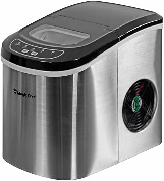 Magic Chef MCIM22ST 27 lb Ice Maker Stainless Steel