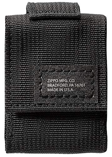 Zippo Black Tactical Pouch and Black Crackle Windproof Lighter Gift Set, Black Crackle Black Pouch Geschenkset, 5.5 x 3.8 x 1.2 cm - Image 2
