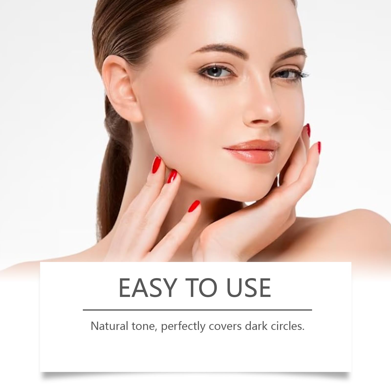 Colour Corrector Concealer, Under Eye Brightener for Dark Circles Lightweight and Long-Lasting Formula - Image 3