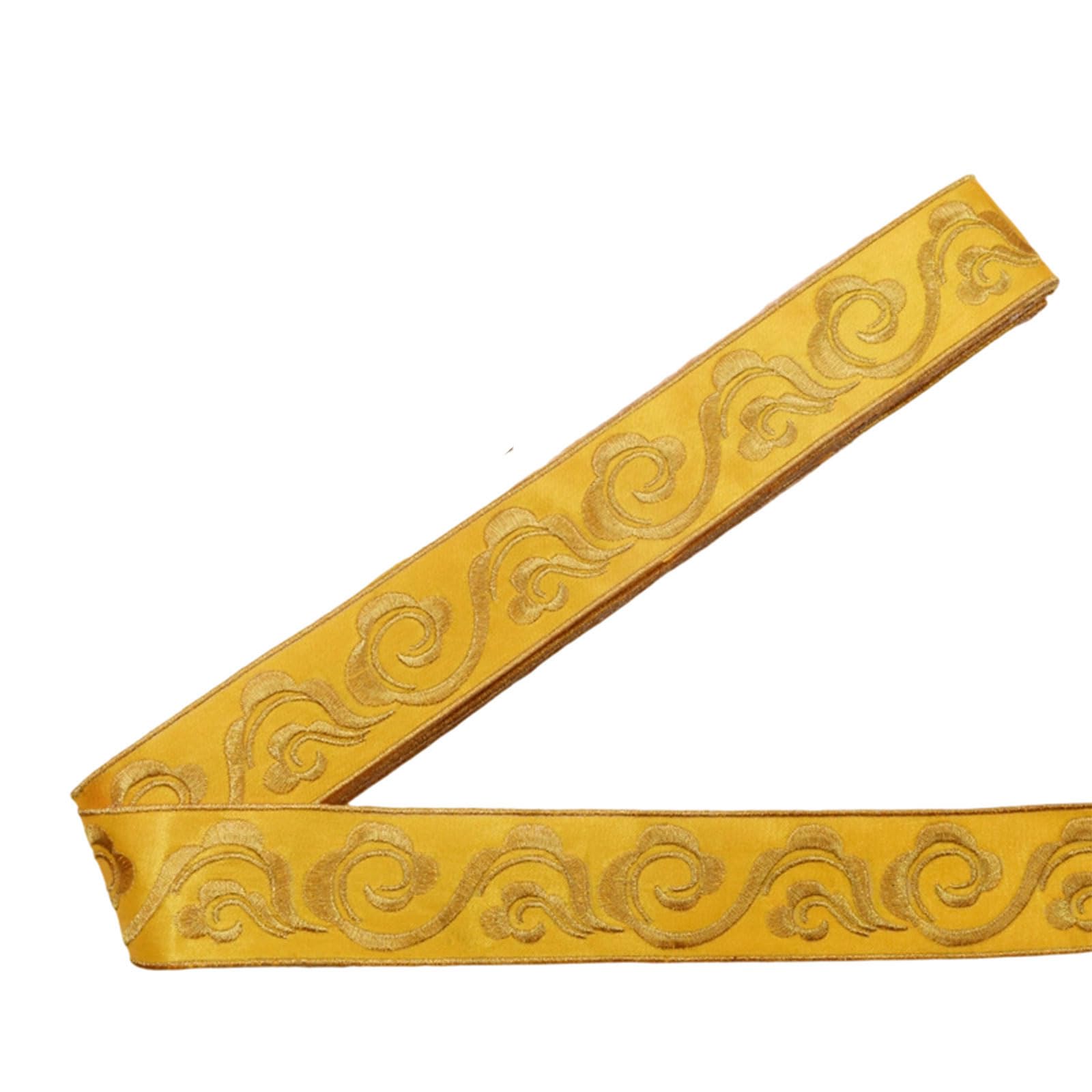 Xinsheinelry Iron on Embroidery Applique 4.7M Long Washable Adhesive Fabric Tape Tape for Traditional Costume Dressmaking Decoration Tradition Clothing Accessories