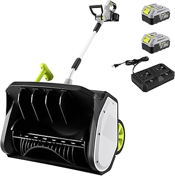 Cordless Snow Shovel: DEKOPRO 40V|17-Inch Cordless Snow Blower，Electric Snow Shove with Adjustable Chute, Lightweight Electri