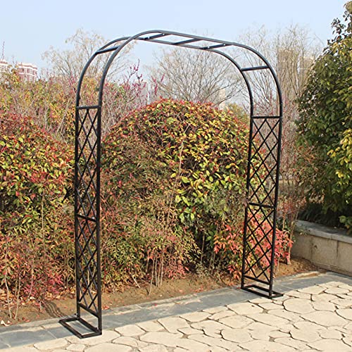 Generico Pergola ad Arco in Metallo per Rose da Giardino, Padiglione a Traliccio Resistente alle intemperie con Base per Piante rampicanti, Decorazione per Matrimoni, Feste Nuziali, Disponibile in ne