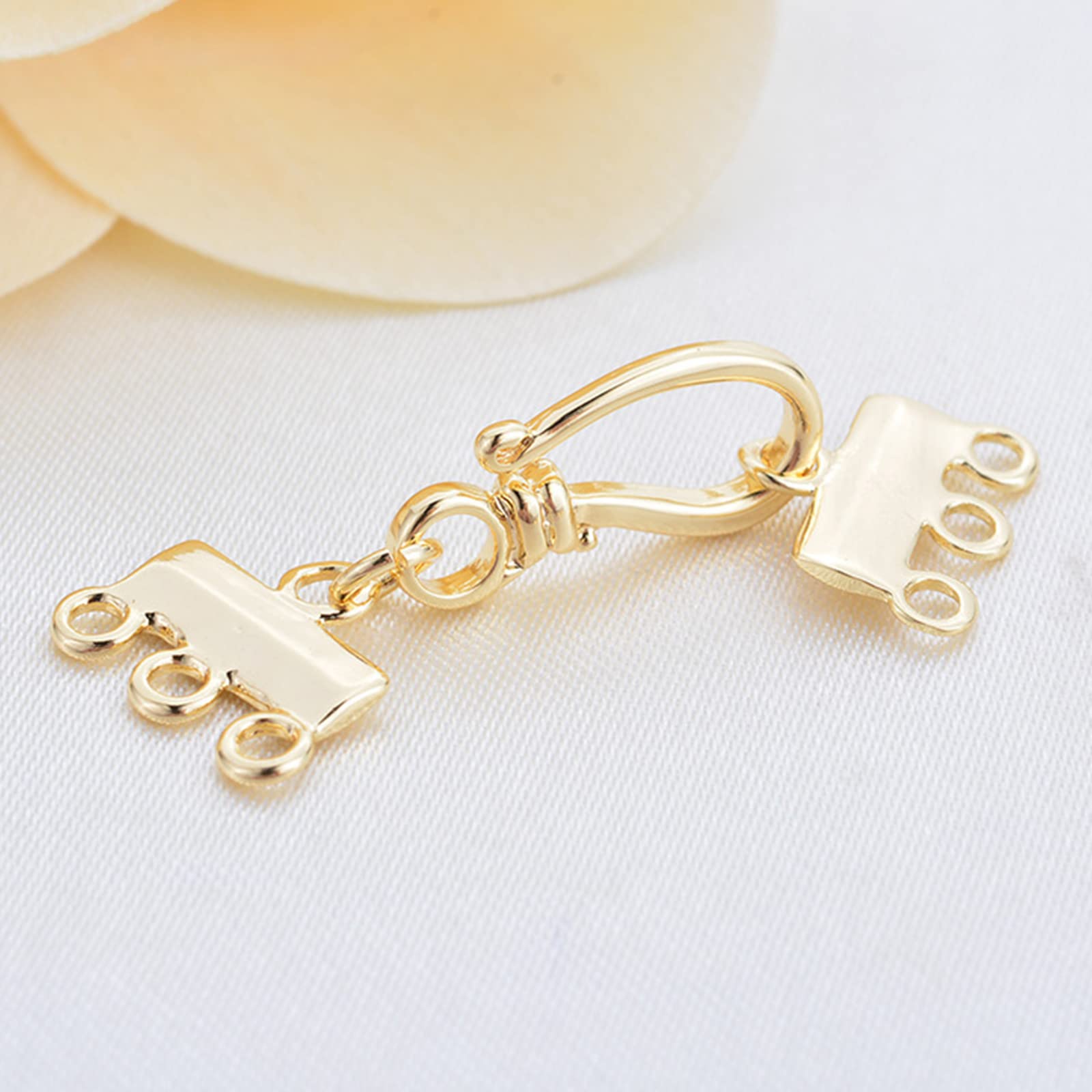 Collana Fai Da Te Chiusure A Catena Per Gioielli - Set Da 2 In Argento Con Moschettone Moschettoni Per Braccialetti - Foto 11