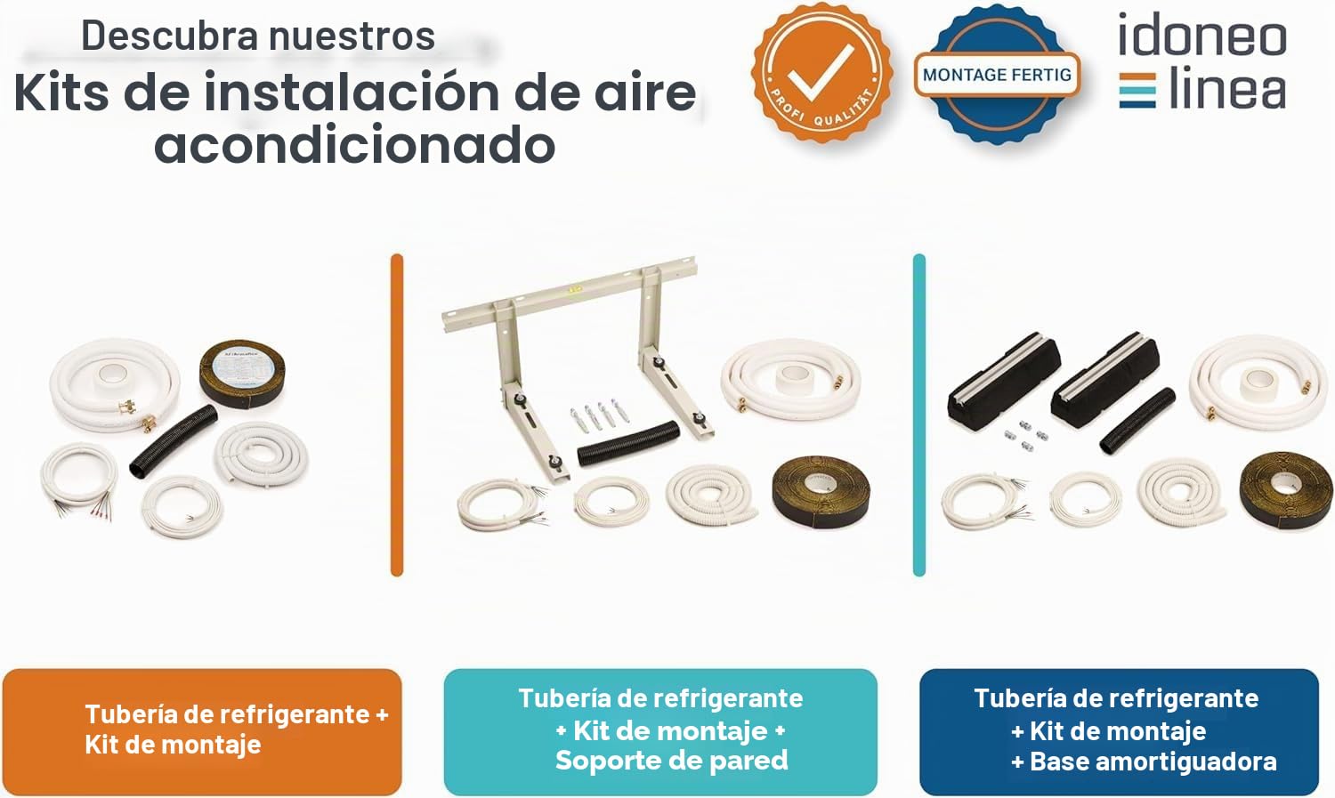 Conducto de refrigerante de 1/4" + 3/8" 1-25 m, doble preaislado, tubo de cobre, tubos de cobre, sistemas de refrigeración 9000/12000, tubo de frío, conducción climática, flexible (sin