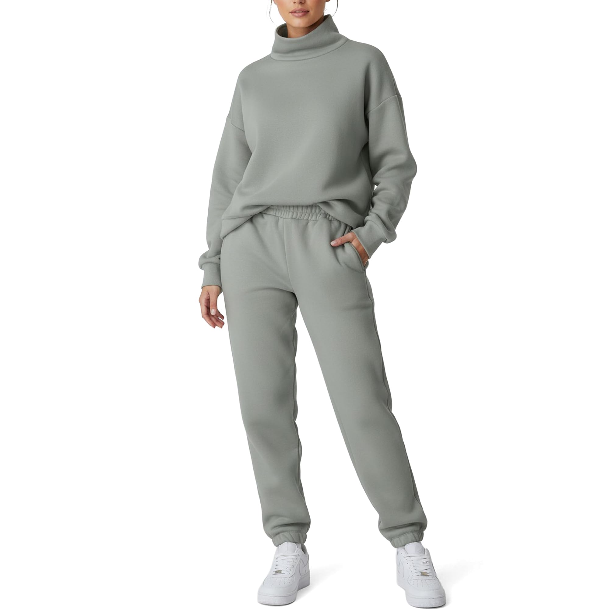 Smith & Solo Jogginghose Damen – Baumwolle Frauen Winter Sporthose, Laufhosen Fitness High Waist, Sweatpants Freizeithose Lang, Jogging Hose Trainingshose