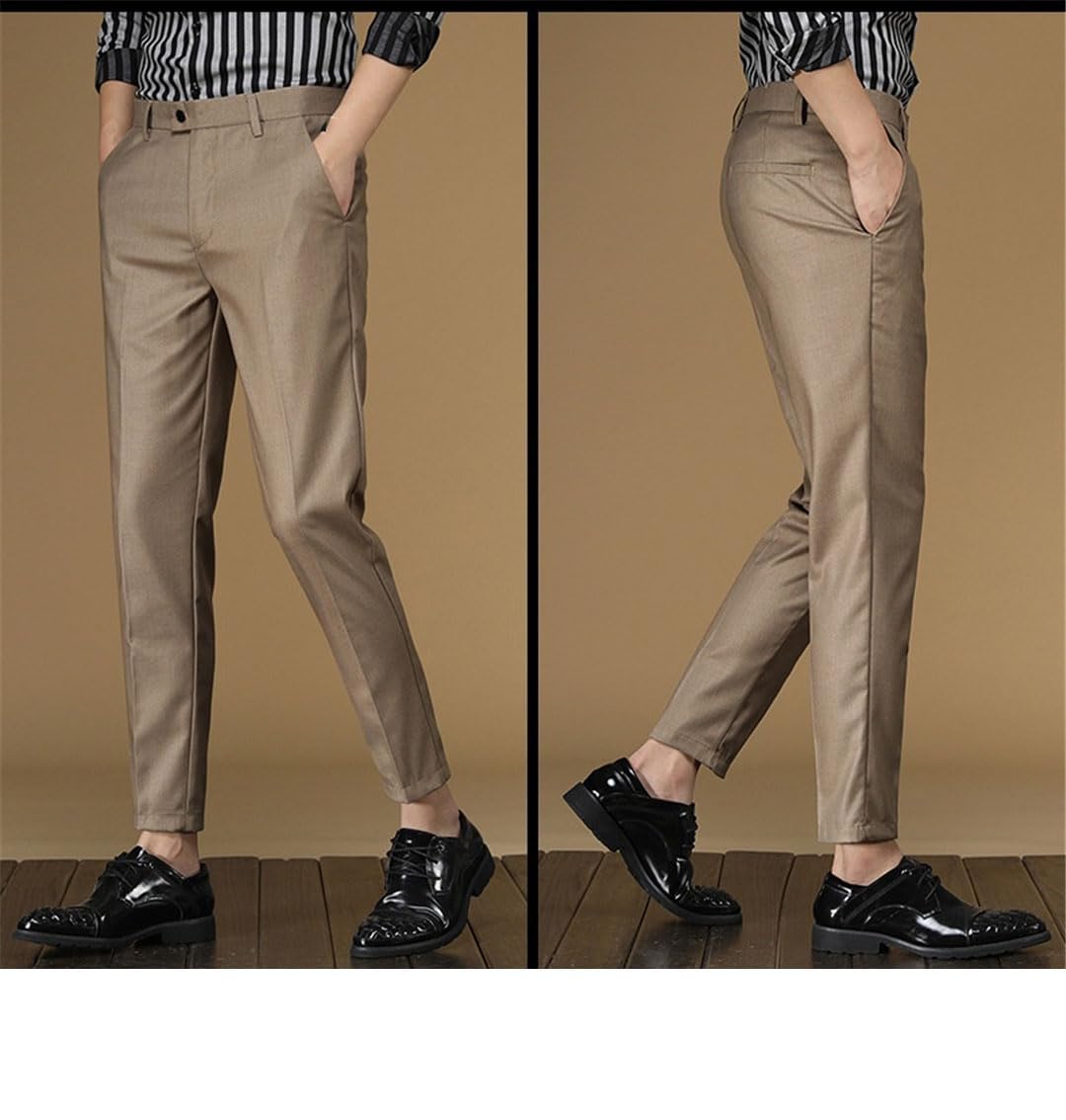 Pantalones De Traje De Verano para Hombres Pantalones Formales De Negocios De Oficina