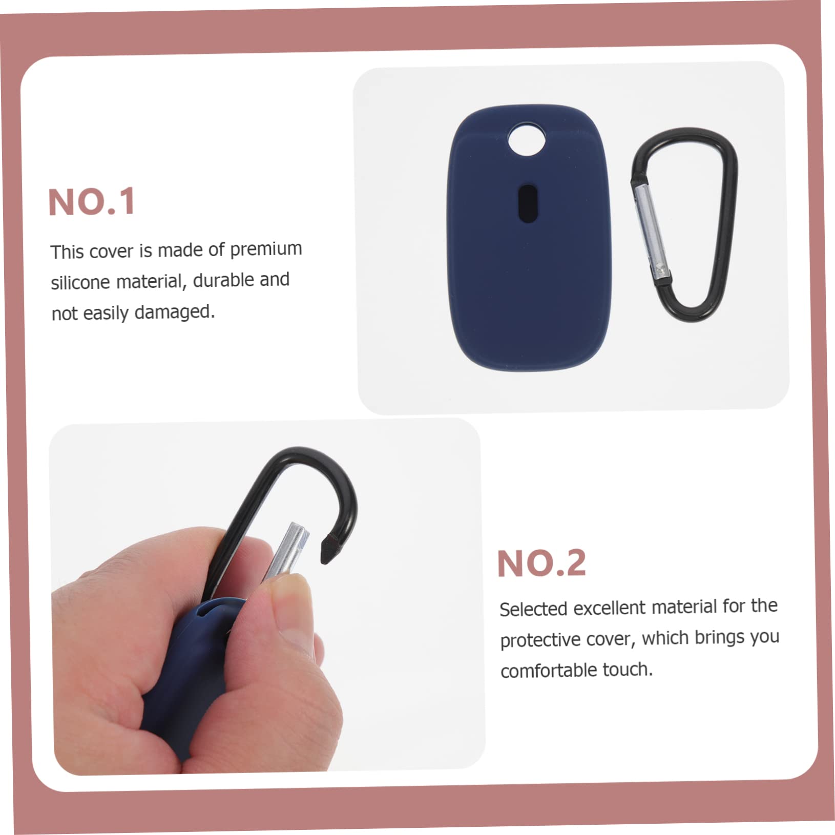 Gatuida 4 Set Portachiavi Tag Cover Silicone Tracciante Cover Protettiva Per Custodia Piccola 2 Pz * 4