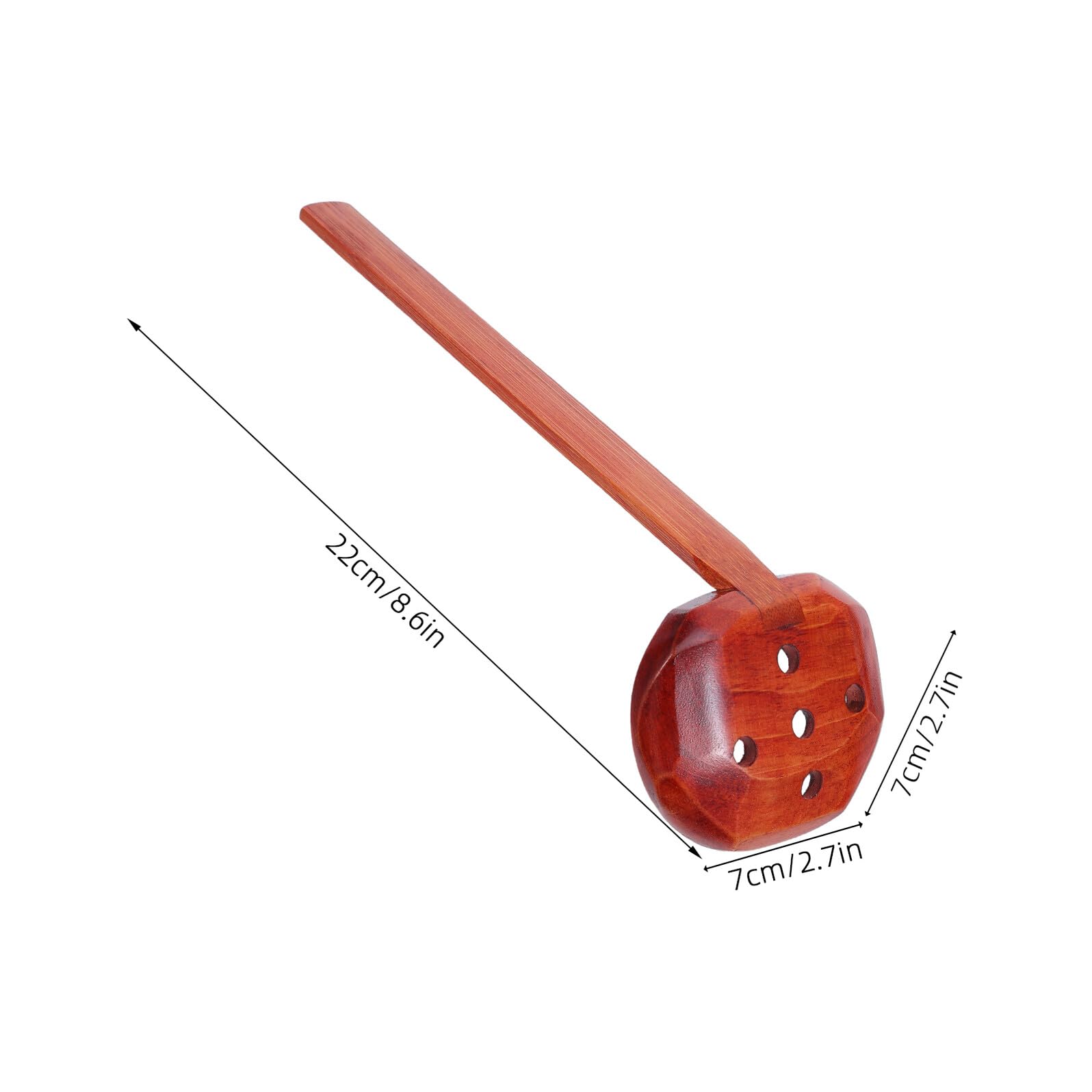 Alipis Cuillère-passoire en Bois de Nanmu pour Ramen Louche à Fentes Naturelle Manche Antidérapant, Ustensile Cuisine Polyvalent pour Égoutter Pâtes et Nouilles, Accessoire Solide