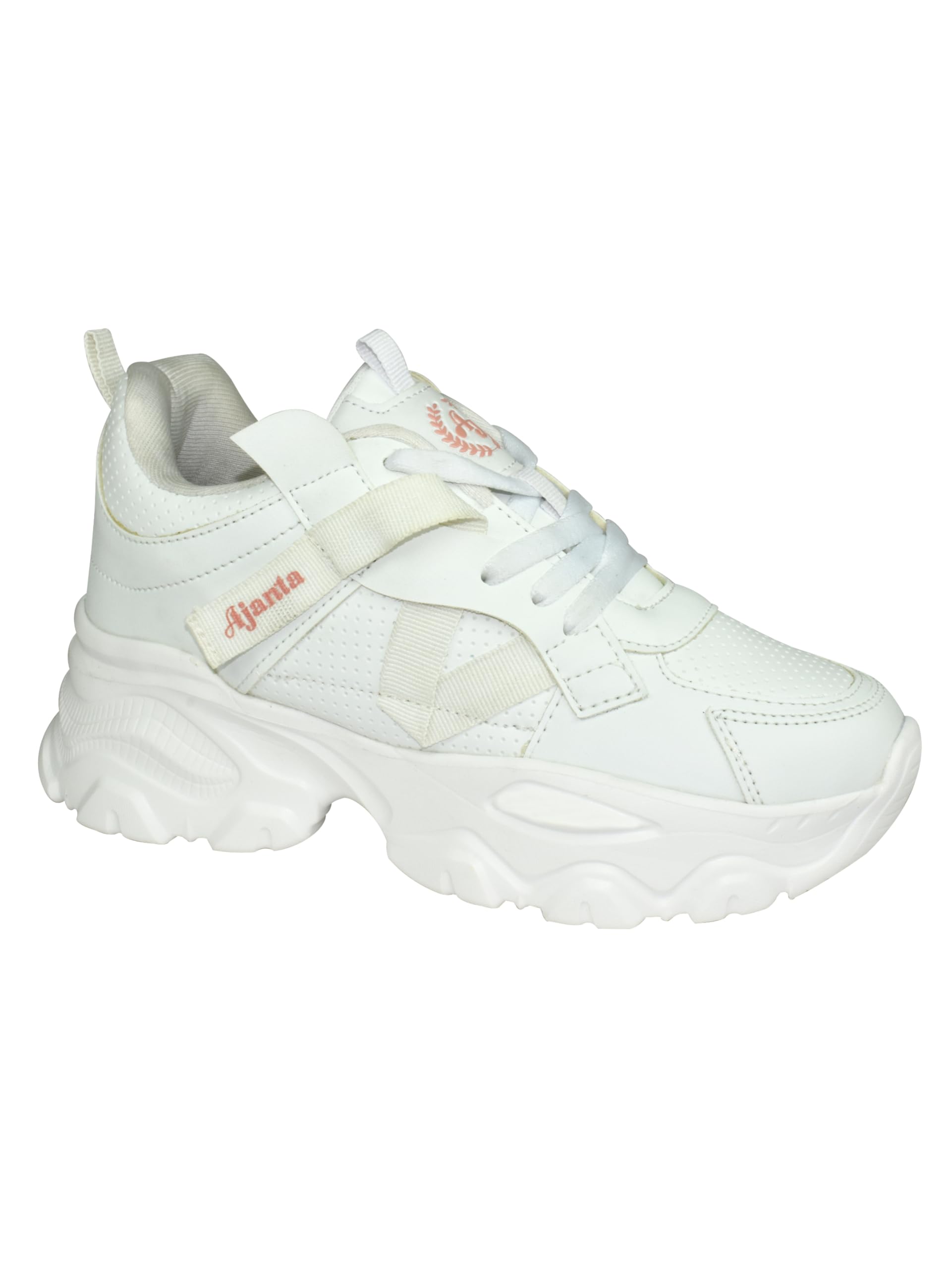 ajanta Women Pink Lightning Chunky Sneakers | Stylish,Lightweight,Comfortable,Trendy Streetwear Sneakers-picture-36