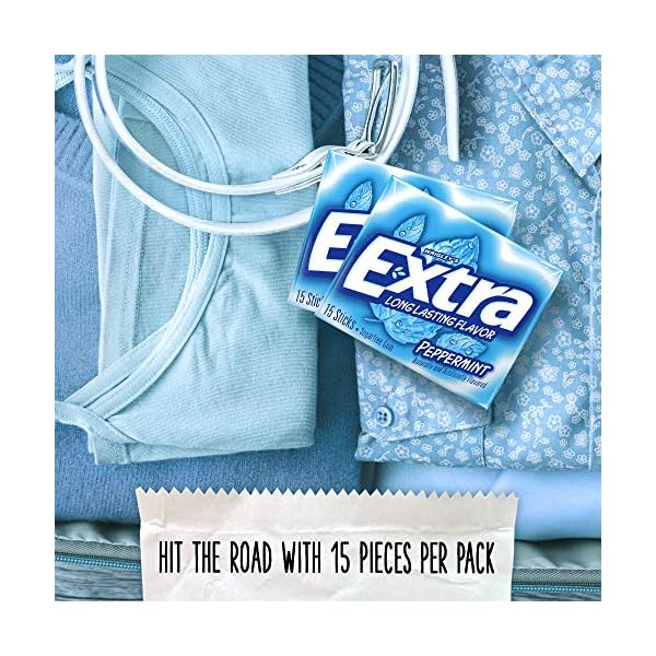 Extra Peppermint Sugarfree Gum, (Pack of 10) by Extra – Bild 5