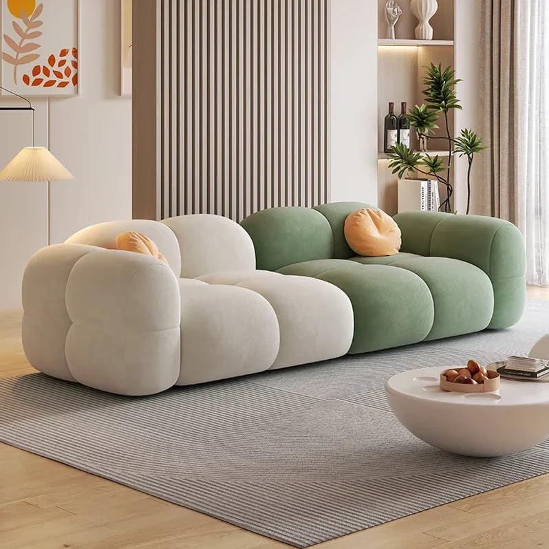Image of Luxury Sofa Set Luxury Chesterfield Sofa in for Home Living Room & Office (Ivory Green)