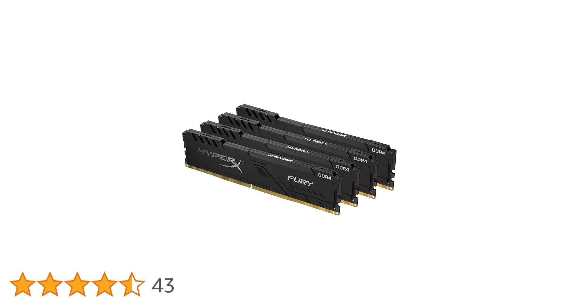 Amazon.in: Buy HyperX Fury 64GB 3200MHz DDR4 CL16 DIMM (Kit of 4