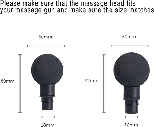 Miniatura 6 de Cabezas de pistola de masaje accesorio de pistola masajeadora reemplazable 8 cabezales de masaje muscular diferentes cabezales de percusión de