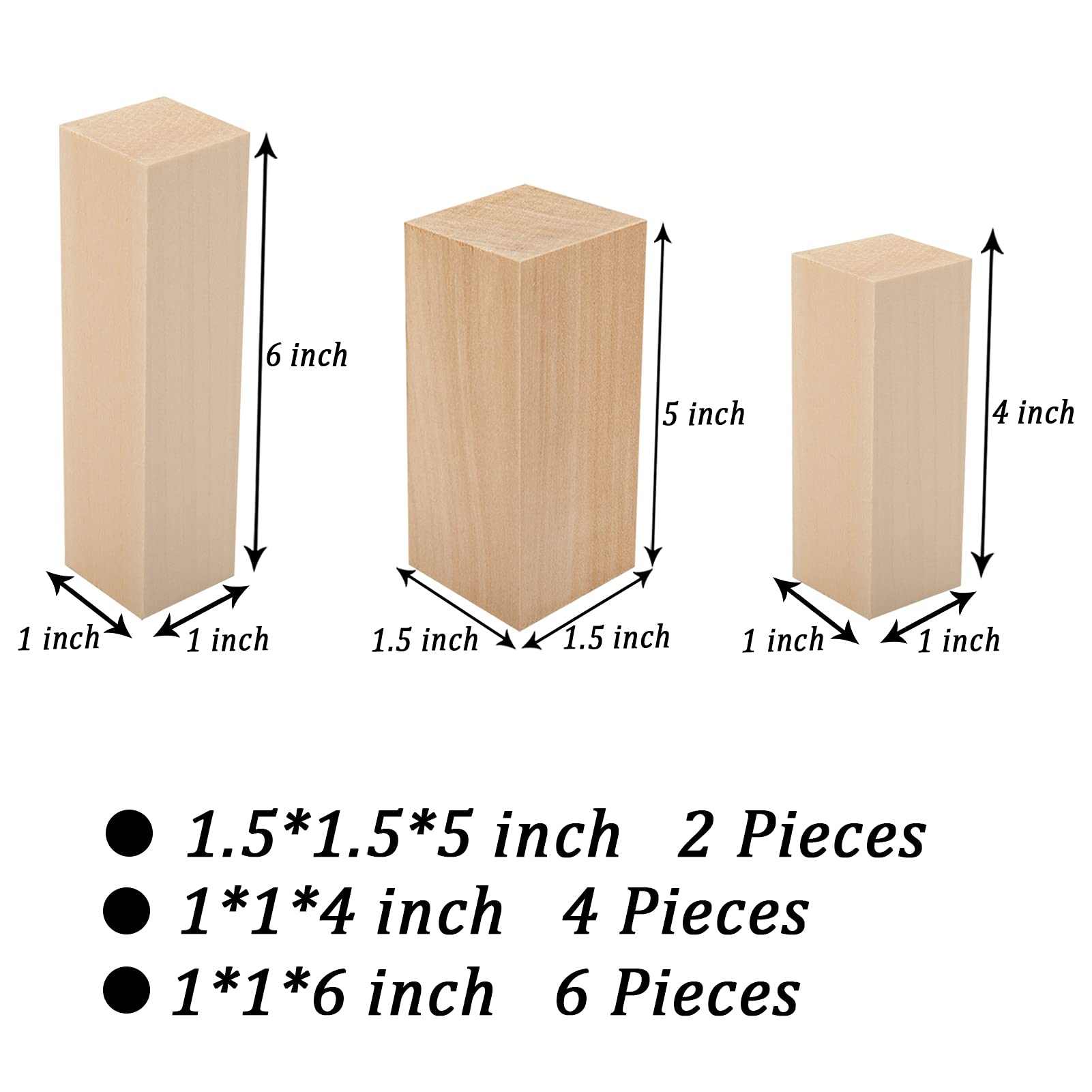 Basswood Carving Blocks - DIY Wood Crafting Kit -2
