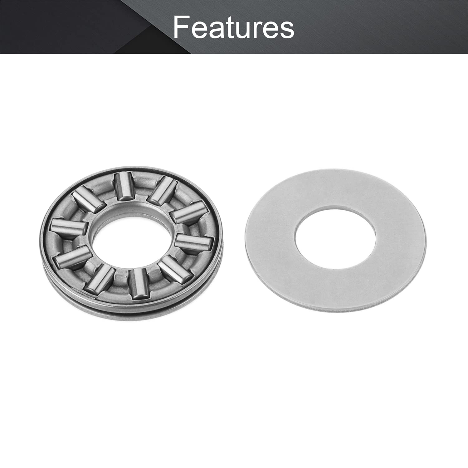 Cuscinetti A Rullini Di Spinta AXK0819 2AS - Set Di 2 Con Rondelle - Per Meccanica