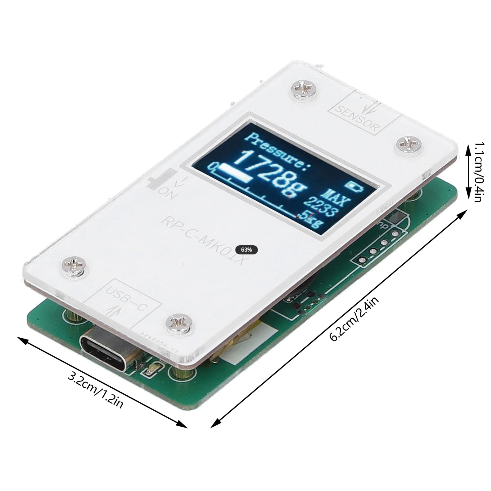 Sensores de presión ultrafinos RP-C-MK01, módulo de medición flexible para electrónica y robótica, compatible con 3,3 V – 4,2 V, kit de bricolaje para proyectos DIY