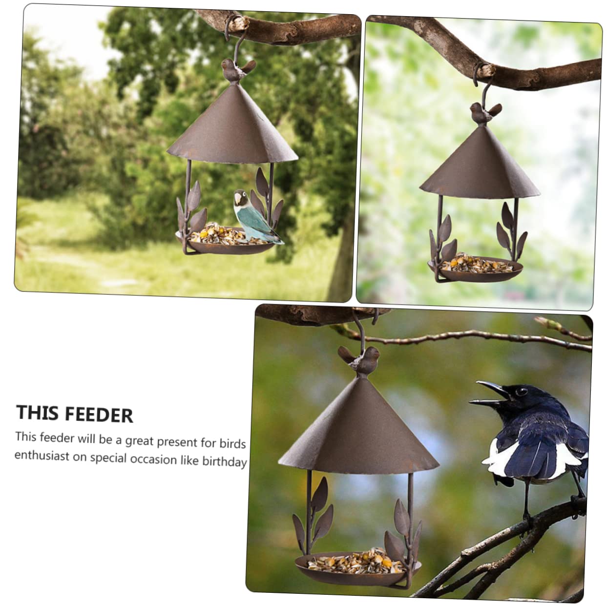 BESPORTBLE Ornamenti Per Mangiatoie Per Uccelli Da Giardino Mangiatoia Per Uccelli Da Appendere Allesterno Per Decorazioni Esterne