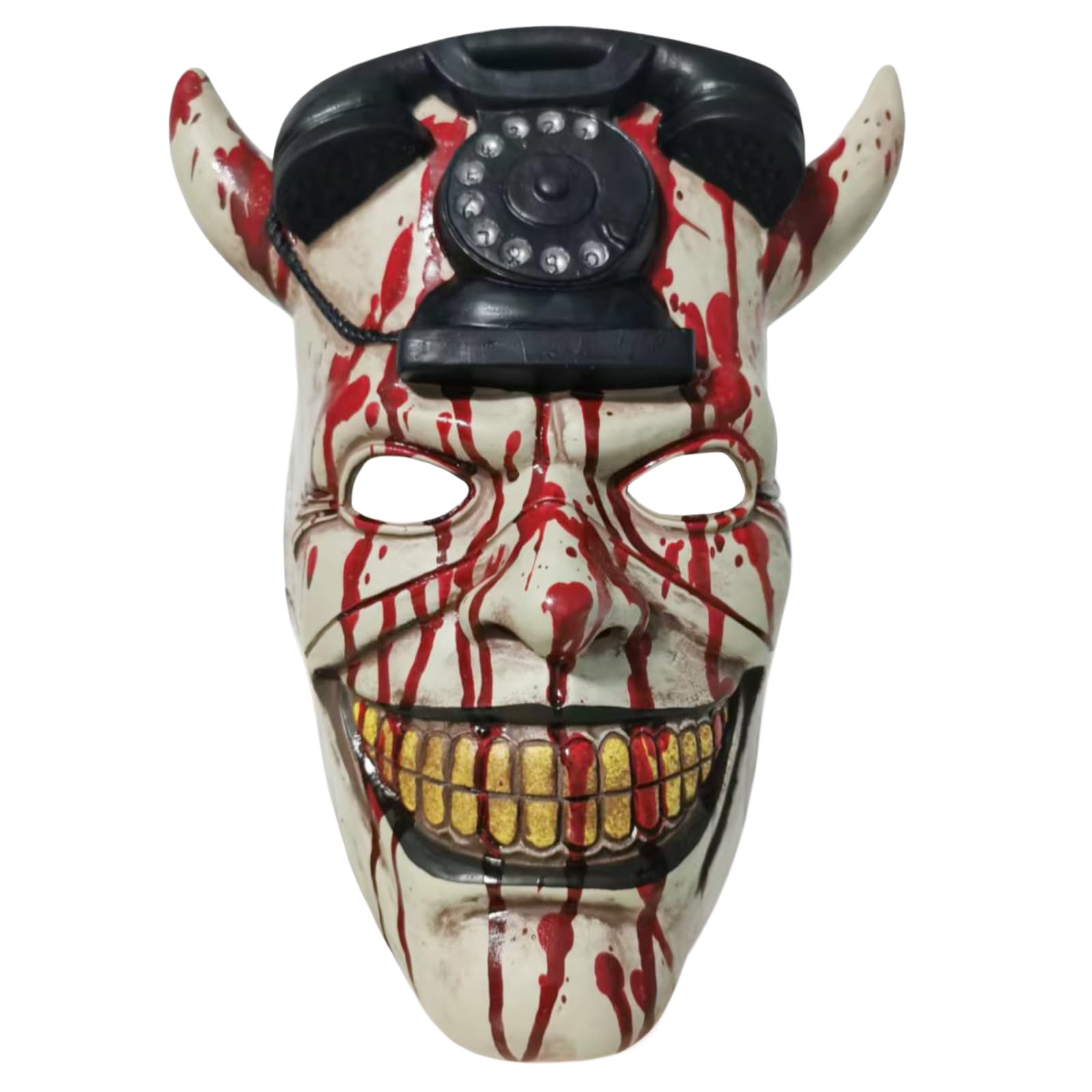 KamdFoen The Black Phone Mask Halloween Scary Killer The Grabber Mask Horror Costume Accessories For Adults(Phone) — image 1