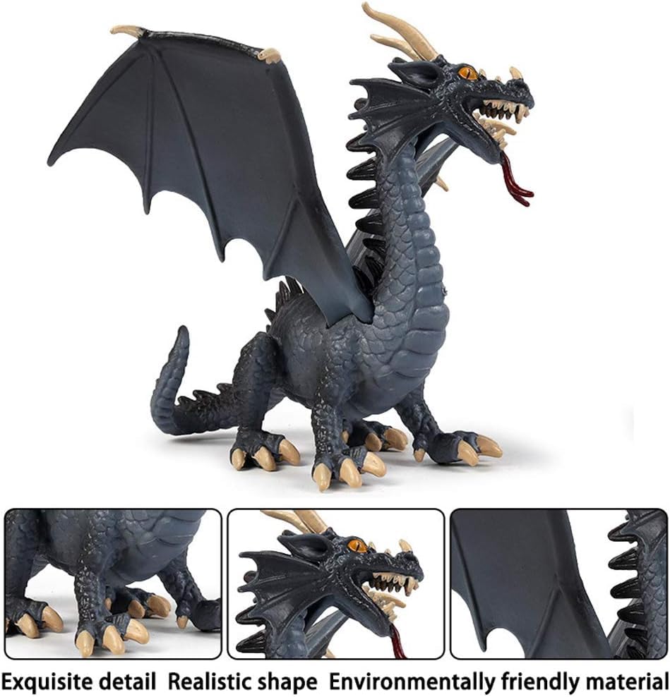 Image of 3D Flying Dragon Dinosaur Toys for Kids Realistic Dinosaurs Figure Playset Item Learning & Educational Dino World Dragons Toys for Girls & Boys Animal Action Figurine Birthday Gift
