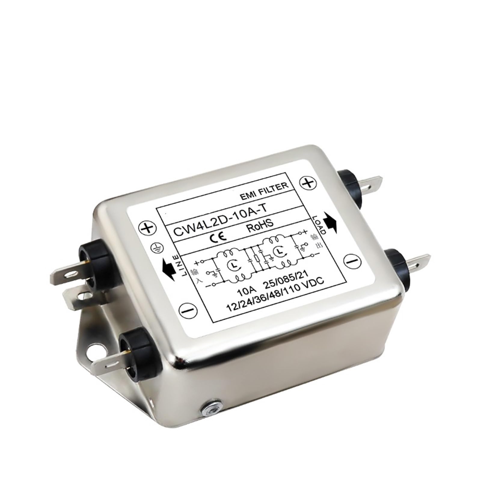 EMI Filter DC DC12 V24 V48 100V 10A 20A 30A Single and Double