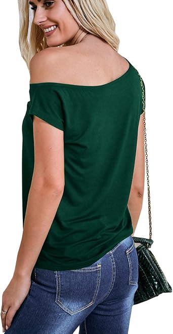 LilyCoco Women's 80s Off Shoulder Tops 