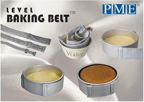 Miniatura 2 de PME Level - Cinturón para hornear para sartenes redondas y cuadradas, 42 x 4 pulgadas, gris
