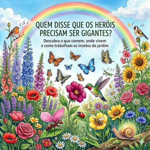QUEM DISSE QUE OS HERÓIS PRECISAM SER GIGANTES?: Descubra o que comem, onde vivem e como trabalham os insetos do jardim.