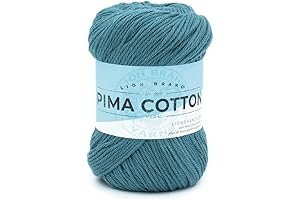 Lion Brand Yarn, Pima Cotton Yarn, Dragonfly, 1 Skein