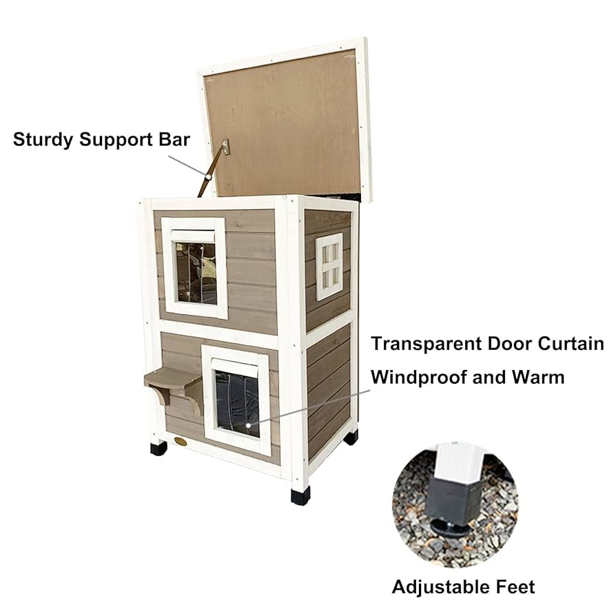 屋外ハウス　外猫ハウス　藁ふくろ付き@nikoneko 81kjHgOh10L._UF350,350_QL50_.jpg