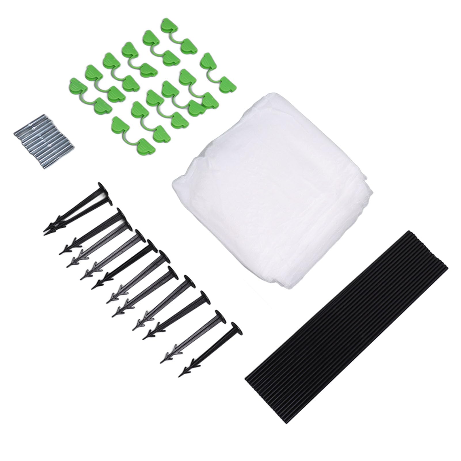 MAXPACE Cerchi per serra per tunnel di crescita da 0,8 m o più ampio, telaio in fibra di vetro antiruggine per tessuto da giardino, pali da giardino fai da te, forniture per