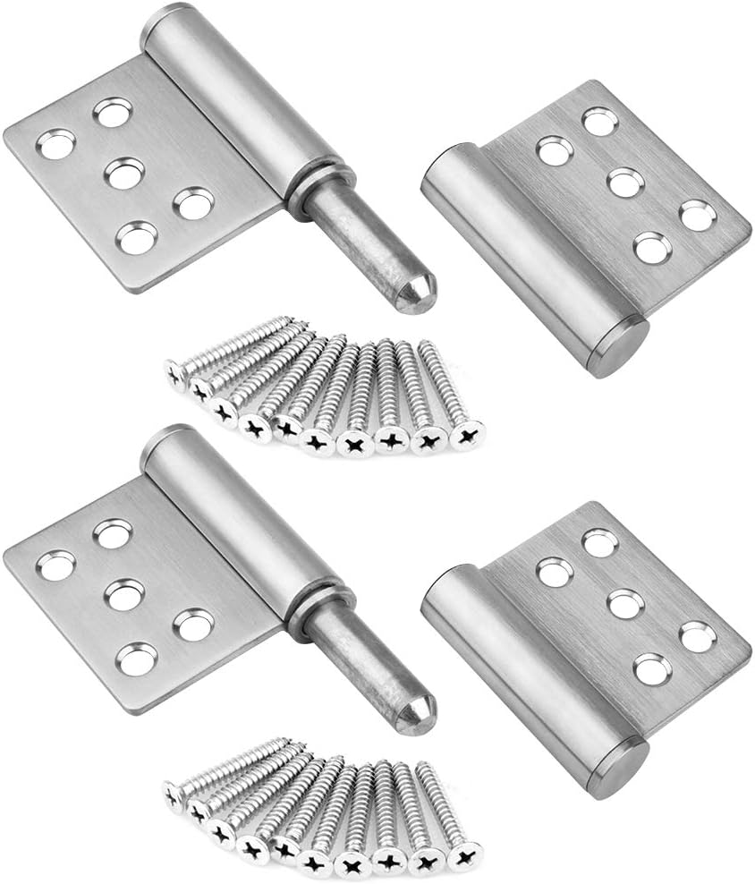 OPIOL QUALITY Scharnier Edelstahl 85x30mm - Türband Aufschraubband 2 Stück